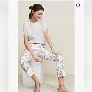Paige Jeans Colette High Rise Flare Leg Raw Hem